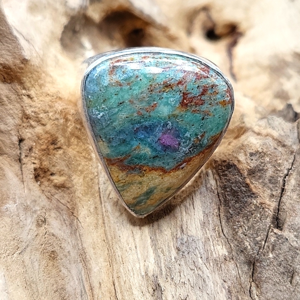 Ruby Fuchsite Ring - Size 8.5-8.75
